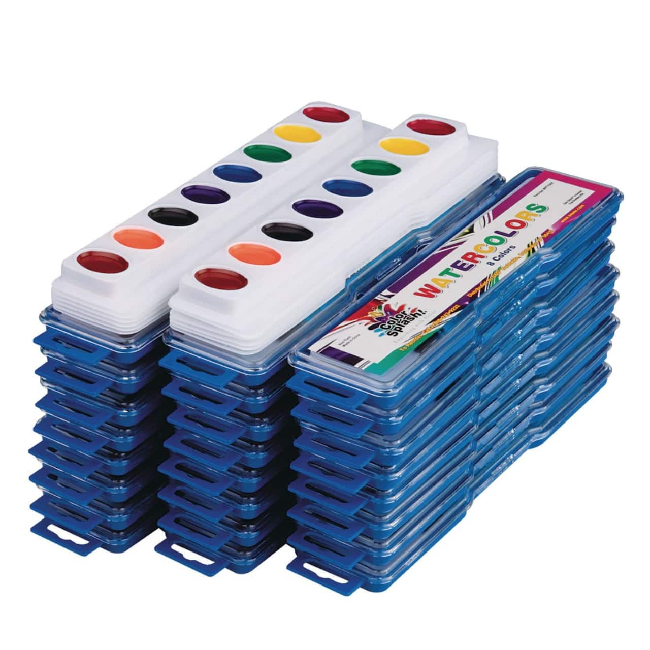 Color Splash!® 8 Color Watercolor Tray Mega Pack